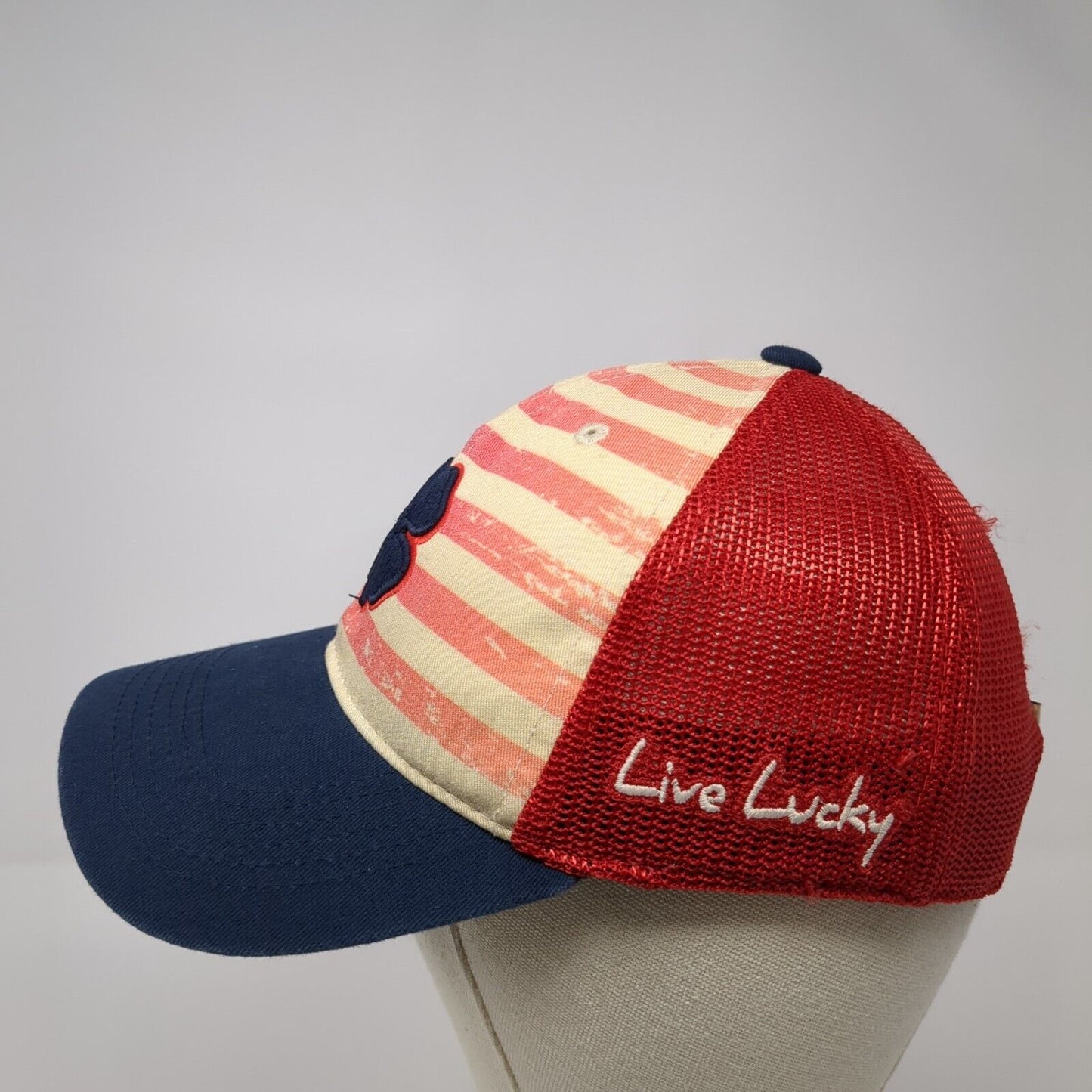 Black Clover Live Lucky Fitted Mesh Back Trucker Hat Multi One Size