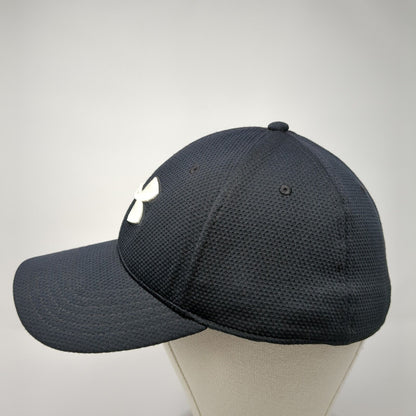 Under Armour Fitted Hat Black Size L/XL Embroidered Vented Holes 6 Panel