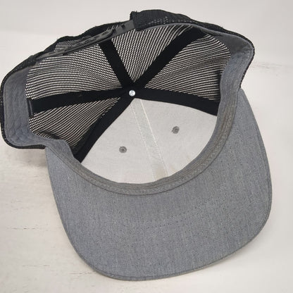 Richardson Trucker Hat Gray One Size Mesh Snapback Outdoors Honey Hole Mountain
