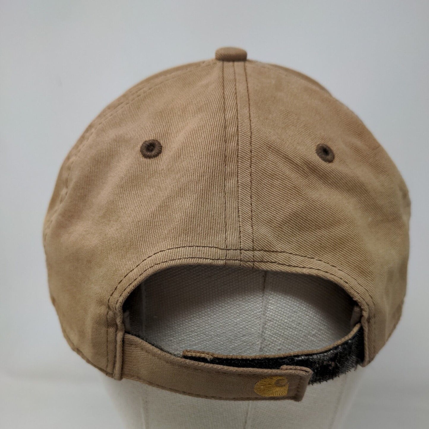 Carhartt Est. 1889 Strapback Hat Tan One Size Embroidered 6 Panel