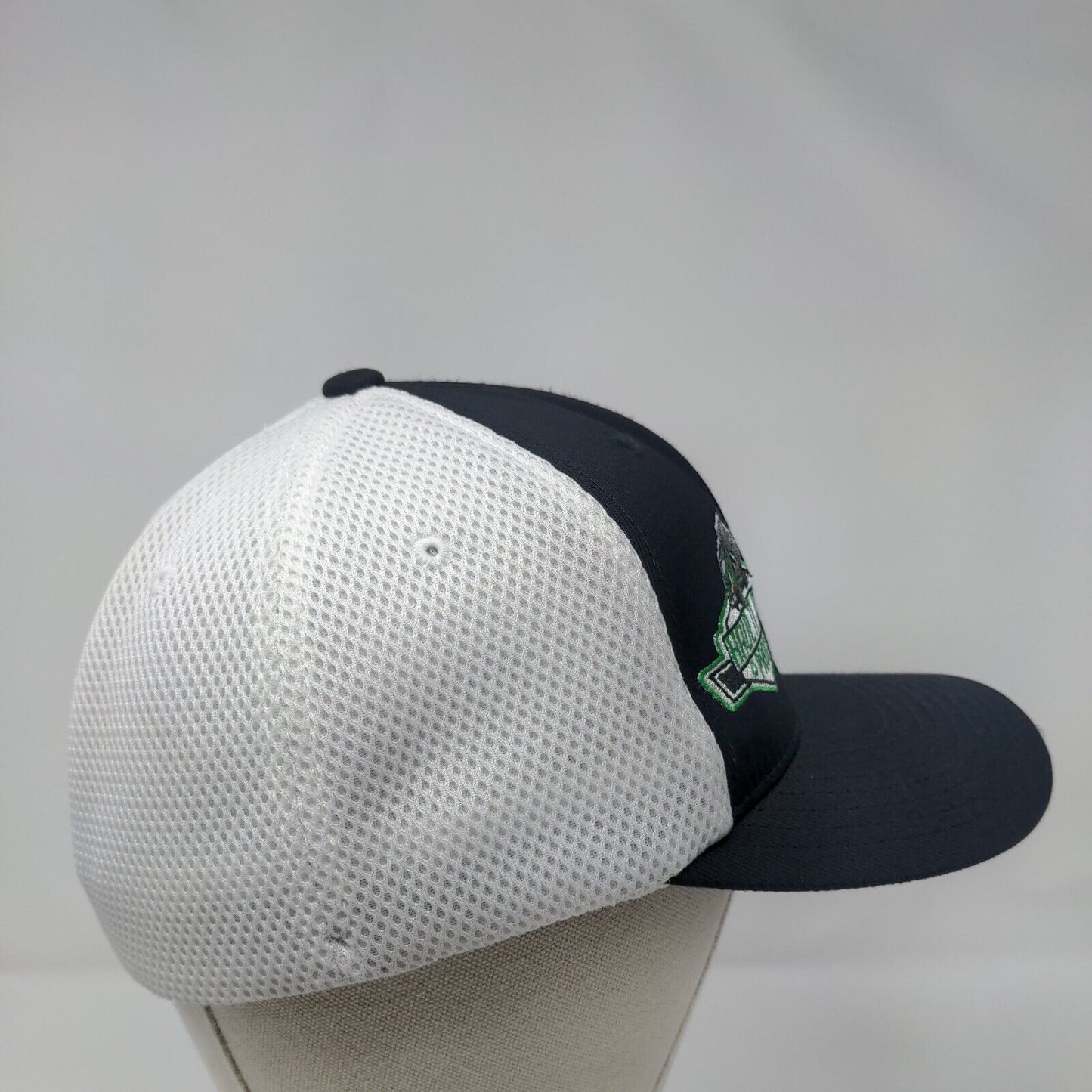Haul It All Pros Fitted Mesh Back Hat Black L/XL Flexfit Sport-Tek