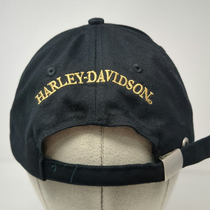 Harley-Davidson Baseball Cap Black One Size Police Badge Gold Embroidery Hat