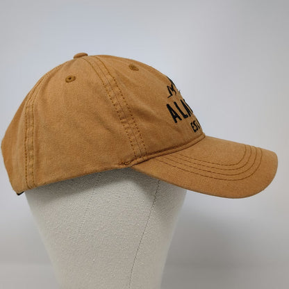 AK GEAR Alaska Mountains Est 1959 Hat Brown Baseball Cap One Size Strapback