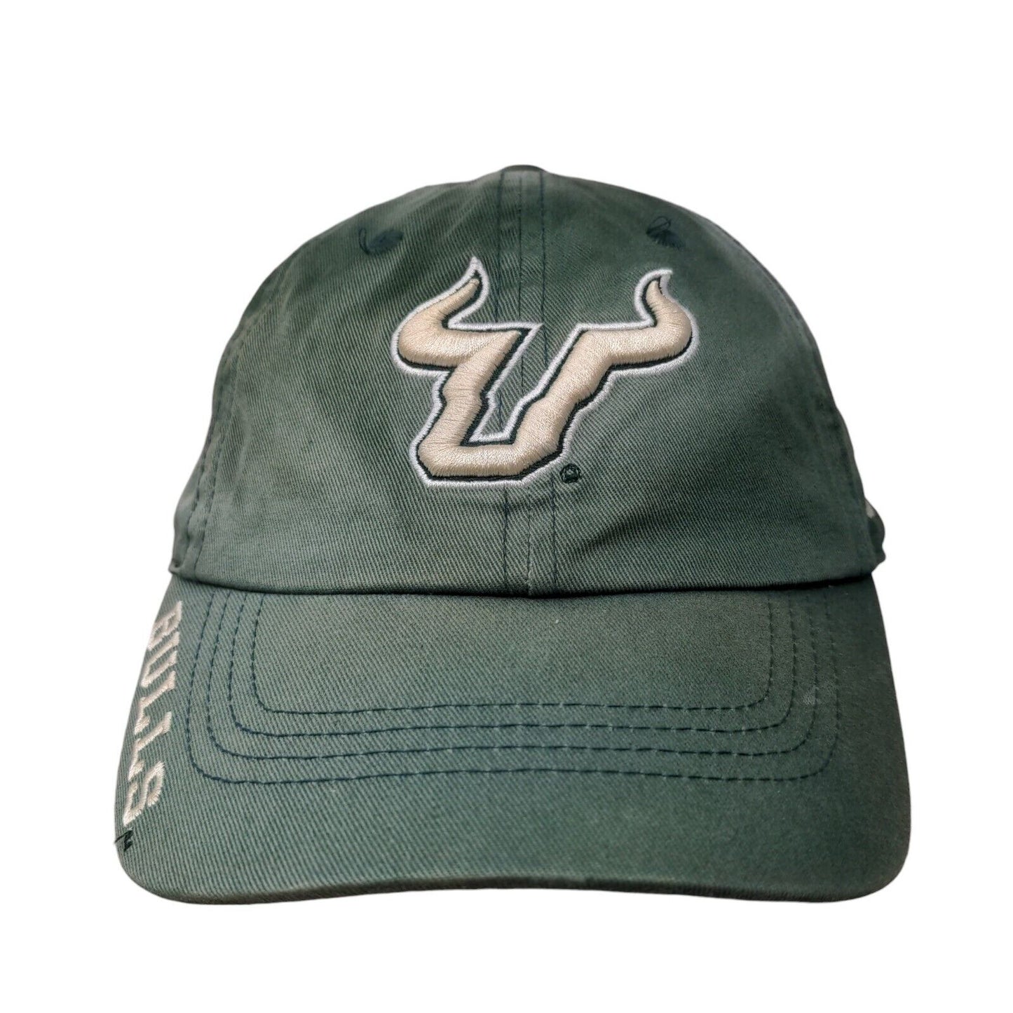 Russell Athletic Men's Slideback Hat Green USF South Florida Bulls Logo