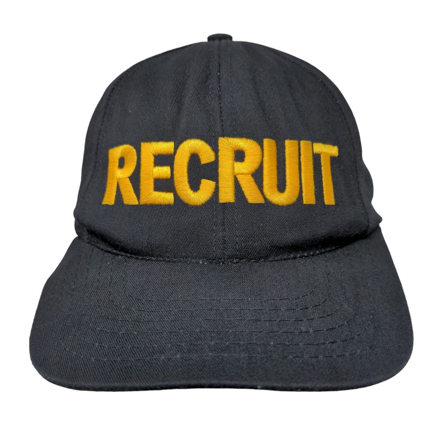 Recruit Snapback Hat Blue OSFA Adjustable Embroidered 6 Panel Legend