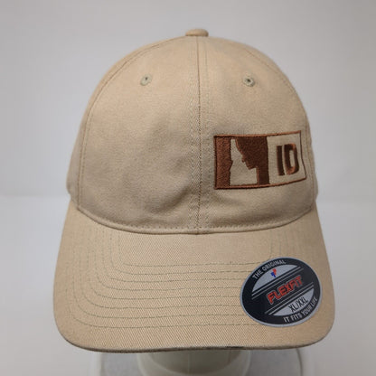Idaho Fitted Hat Tan XL-XXL Solid Embroidered Stretch Flexfit Yupoong