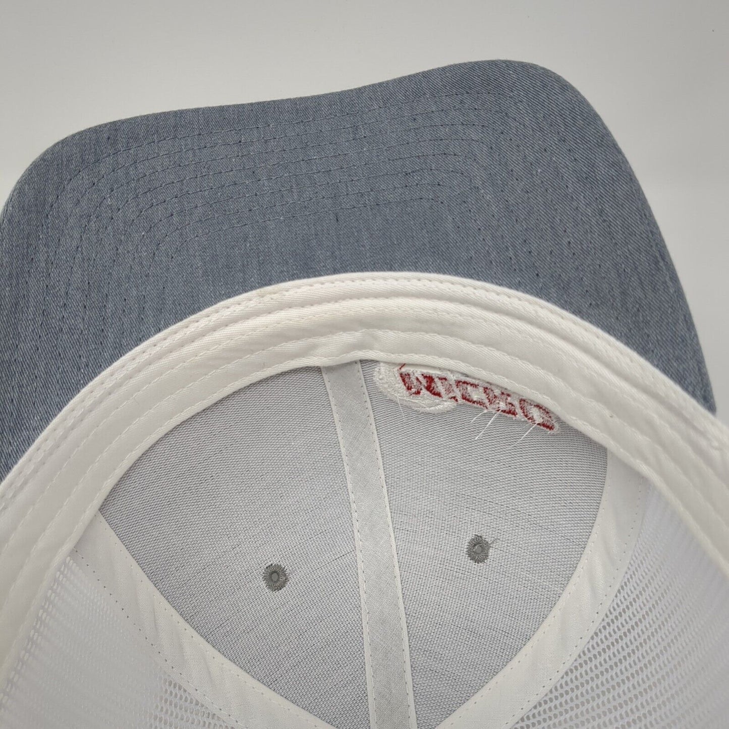 Micro Rain Snapback Mesh Back Trucker Hat Gray One Size Richardson