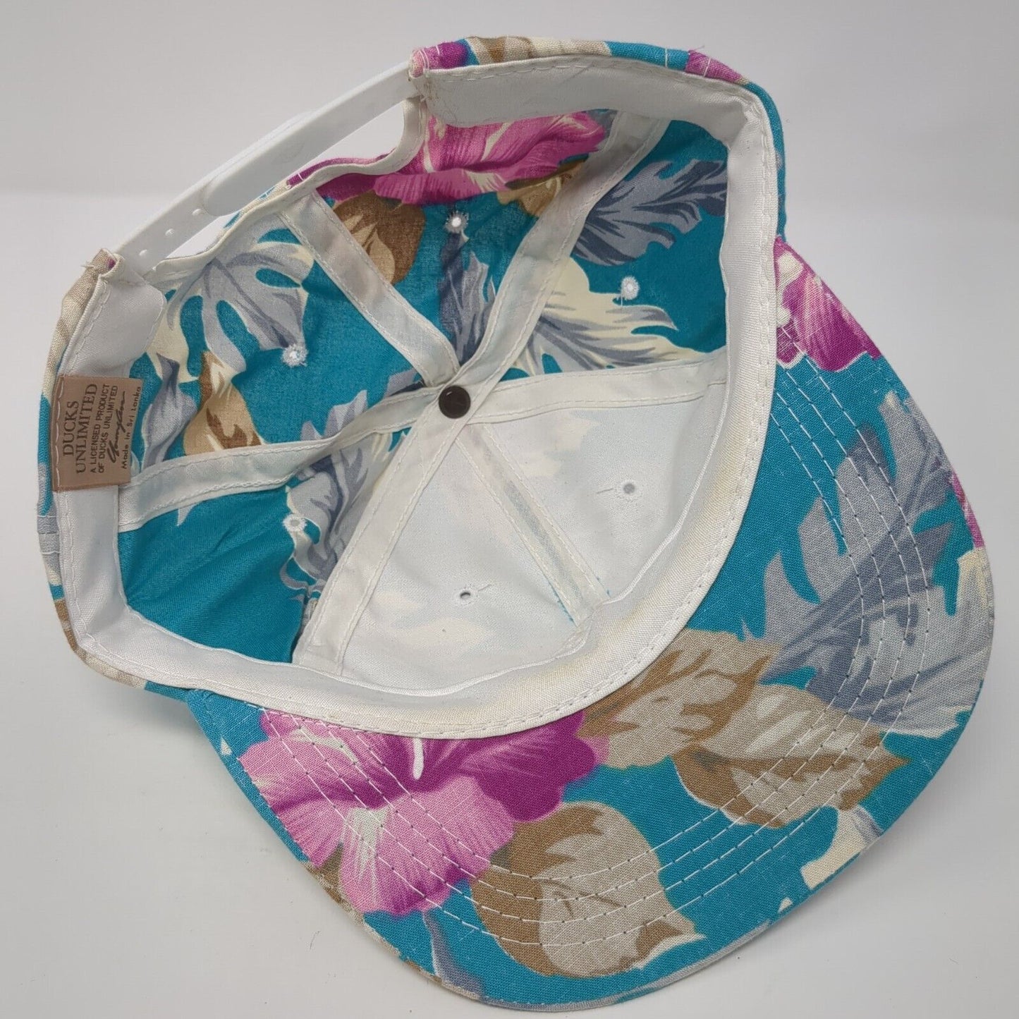 Ducks Unlimited Snapback Hat Multi One Size Adjustable Floral Hawaiian