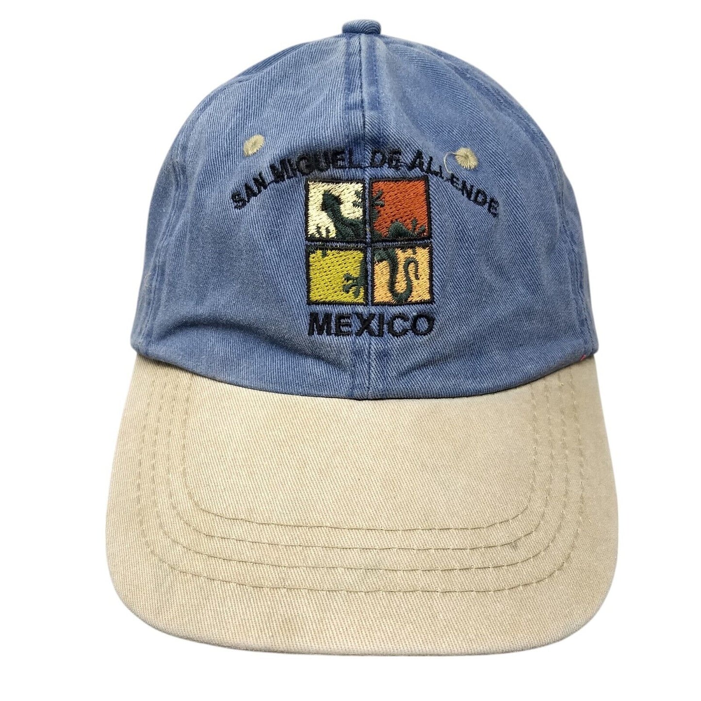San Miguel De Allende Mexico Strapback Hat Multi One Size Embroidered