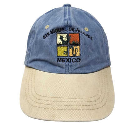 San Miguel De Allende Mexico Strapback Hat Multi One Size Embroidered