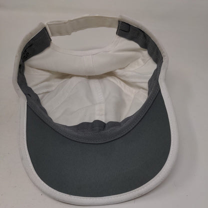 Adidas Aeroready Strapback Hat White One Size Adjustable Breathable 6 Panel