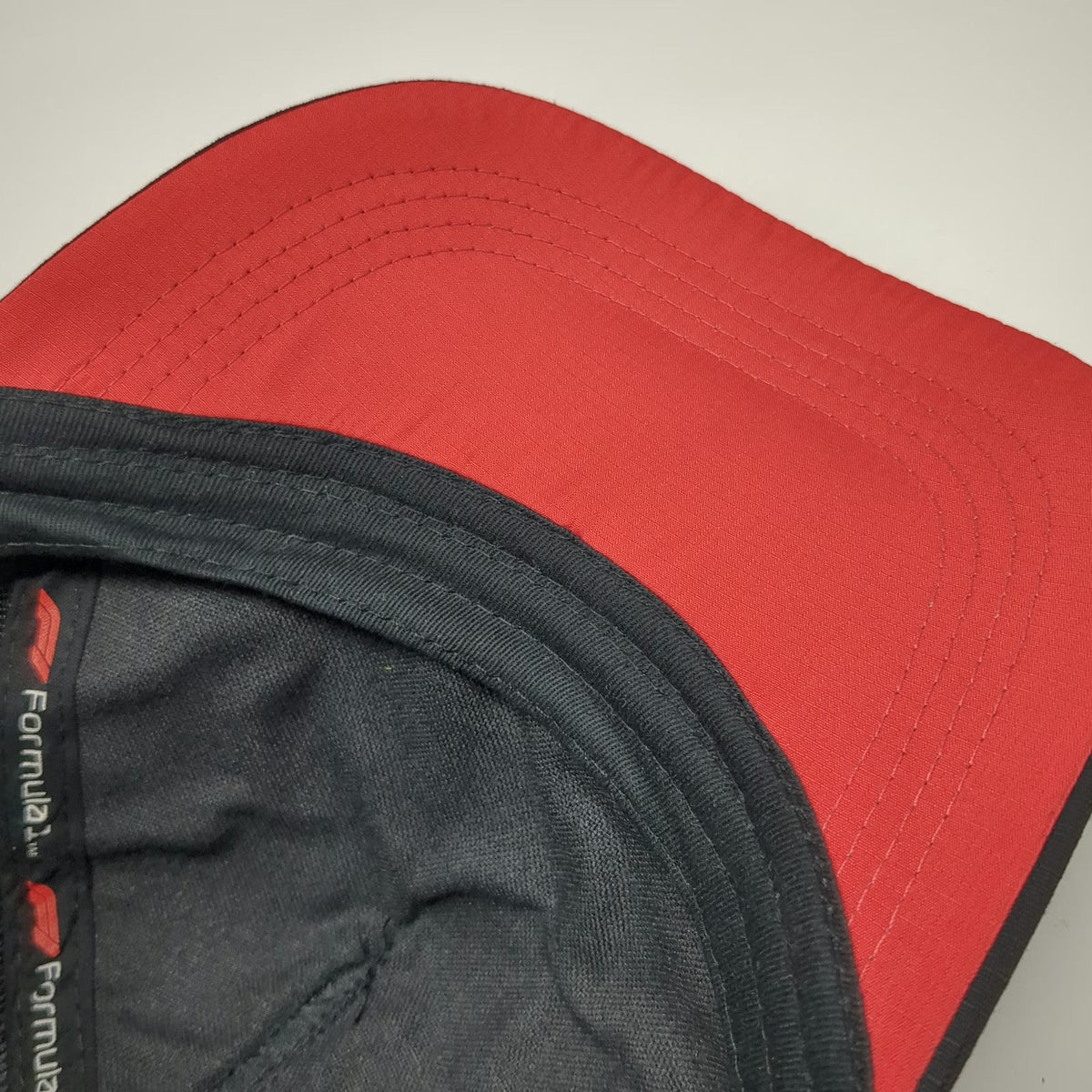 Fanatics Formula 1 Black 5 Panel One Size Hat Red 3D Logo Slideback Racing Merch