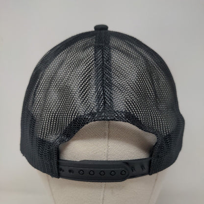Fresh Patch Snapback Mesh Back Trucker Hat Black One Size Port Authority