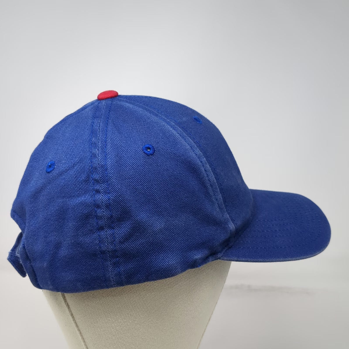 Chicago Cubs MLB Baseball Cap Blue One Size Strapback Cotton Gray Underbrim Hat