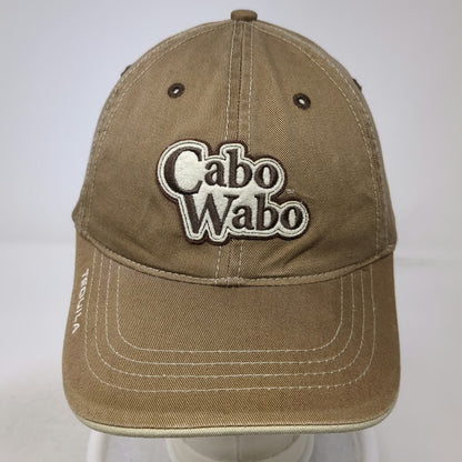 H3 Sportgear Cabo Wabo Tequila Baseball Cap Brown OSFM Strapback Embroidery Hat