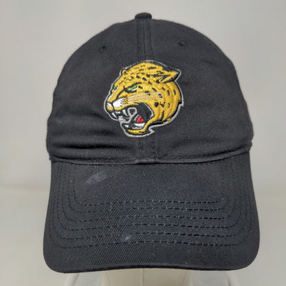 Legacy Men's Slideback Hat Black Embroidered Jaguar Logo Adjustable 100% Cotton
