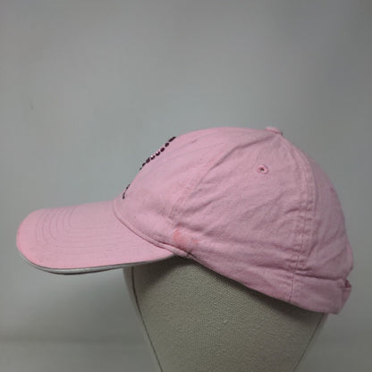 Breast Cancer Awareness Pink Ribbon Bling Strapback Hat Pink One Size