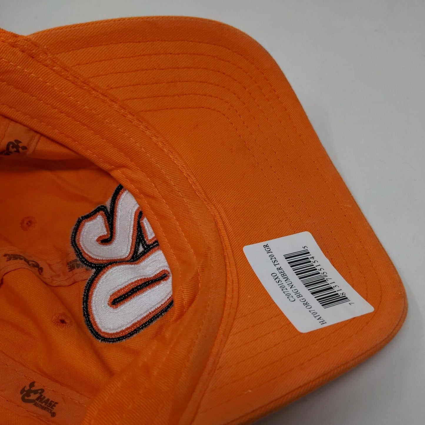 Chase Authentics Mens Slideback Hat Orange OSFM Embroidered Tony Stewart #20