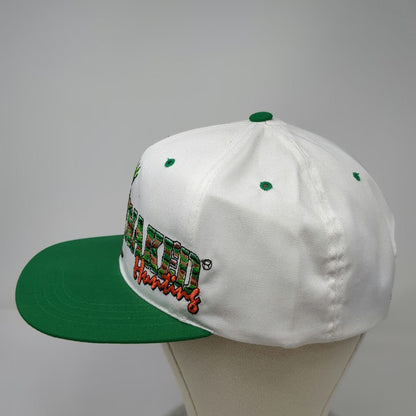 Iko Snapback Hat White Green One Size Butt Naked Hunting Novelty Graphic Camo