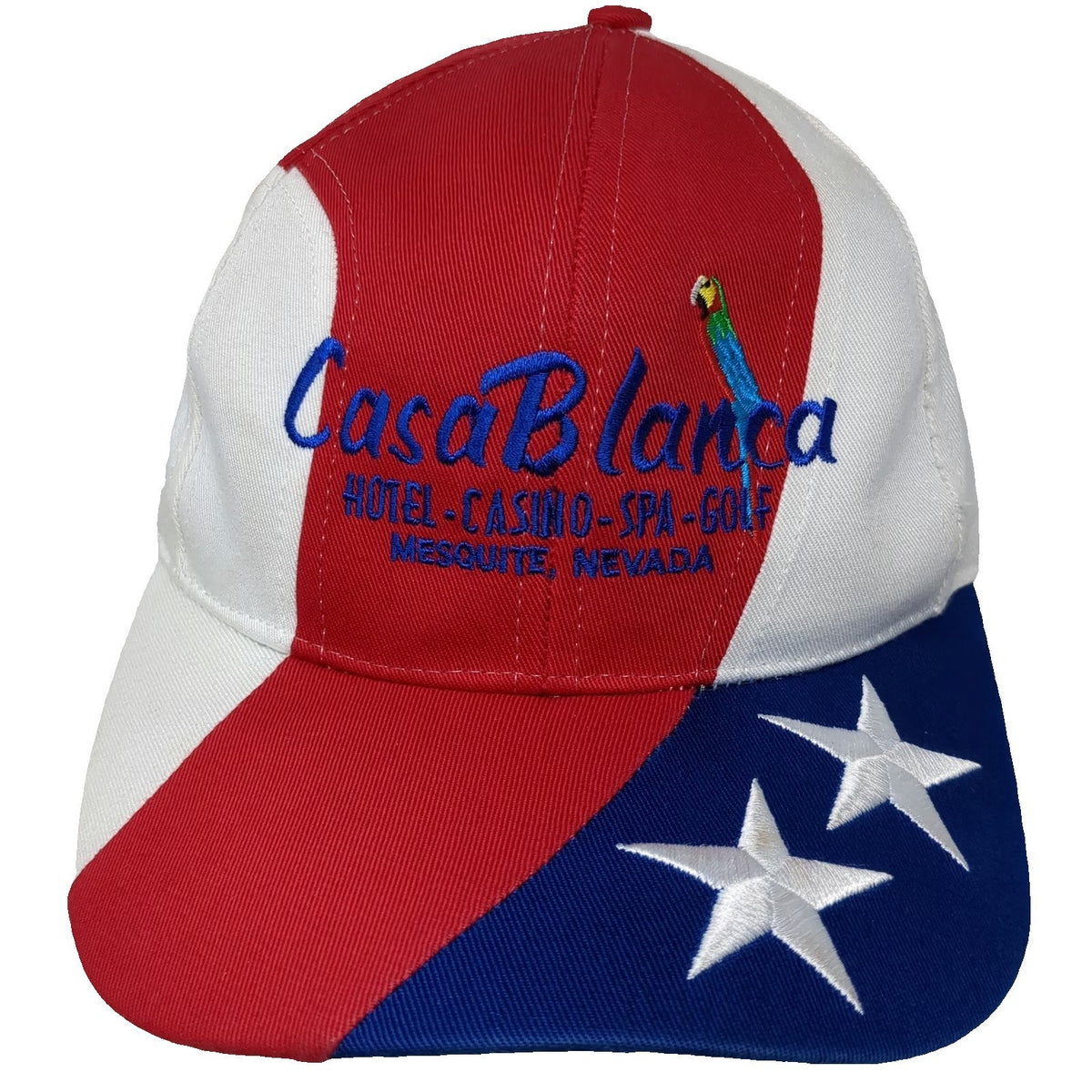 Kati Snapback Hat Red White Blue One Size CasaBlanca Casino Mesquite Nevada