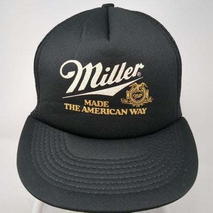Competition Pro Miller Made The American Way Trucker Hat Black One Size Snapback