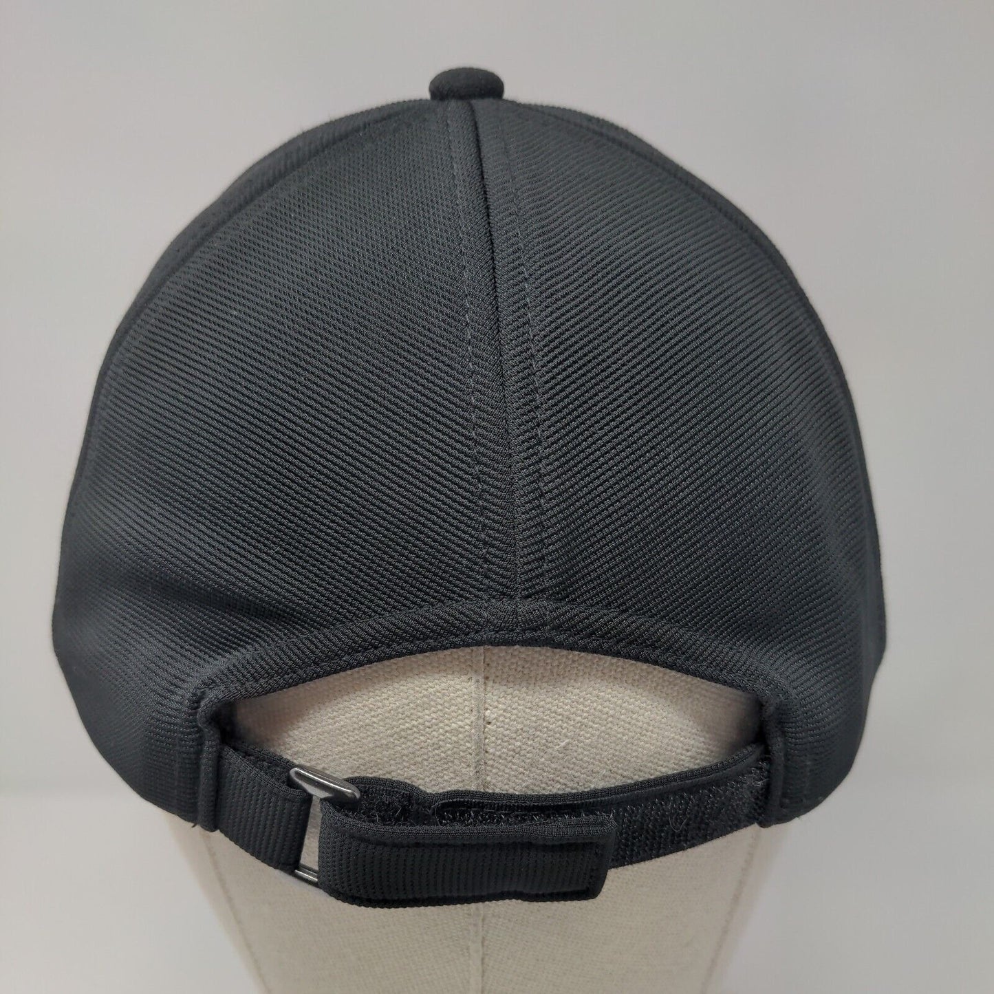 GAIAM Strapback Hat Black OSFA Adjustable Breathable Emblem Blank Polyester