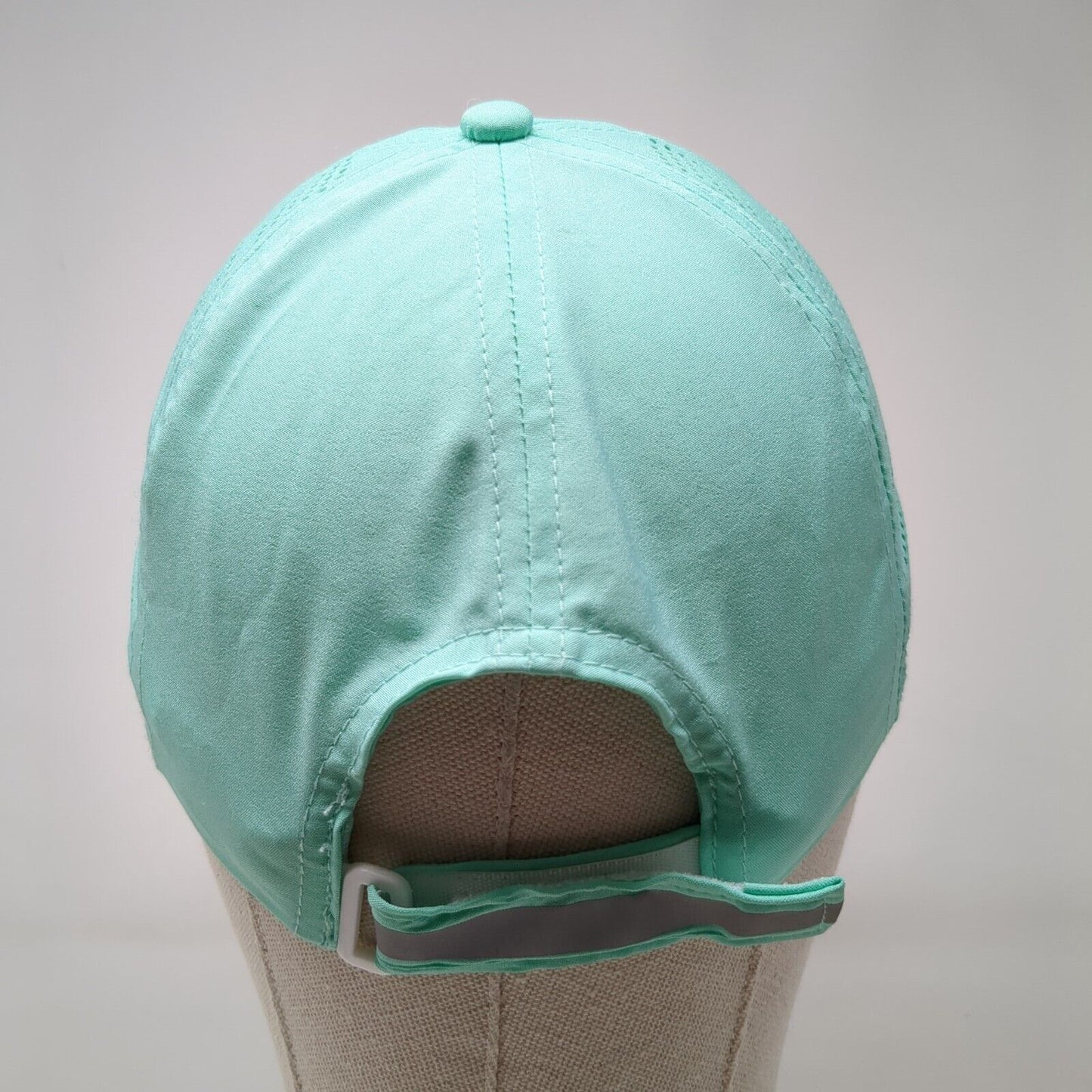 Unbranded Strapback Hat Green One Size Adjustable Perforated Blank