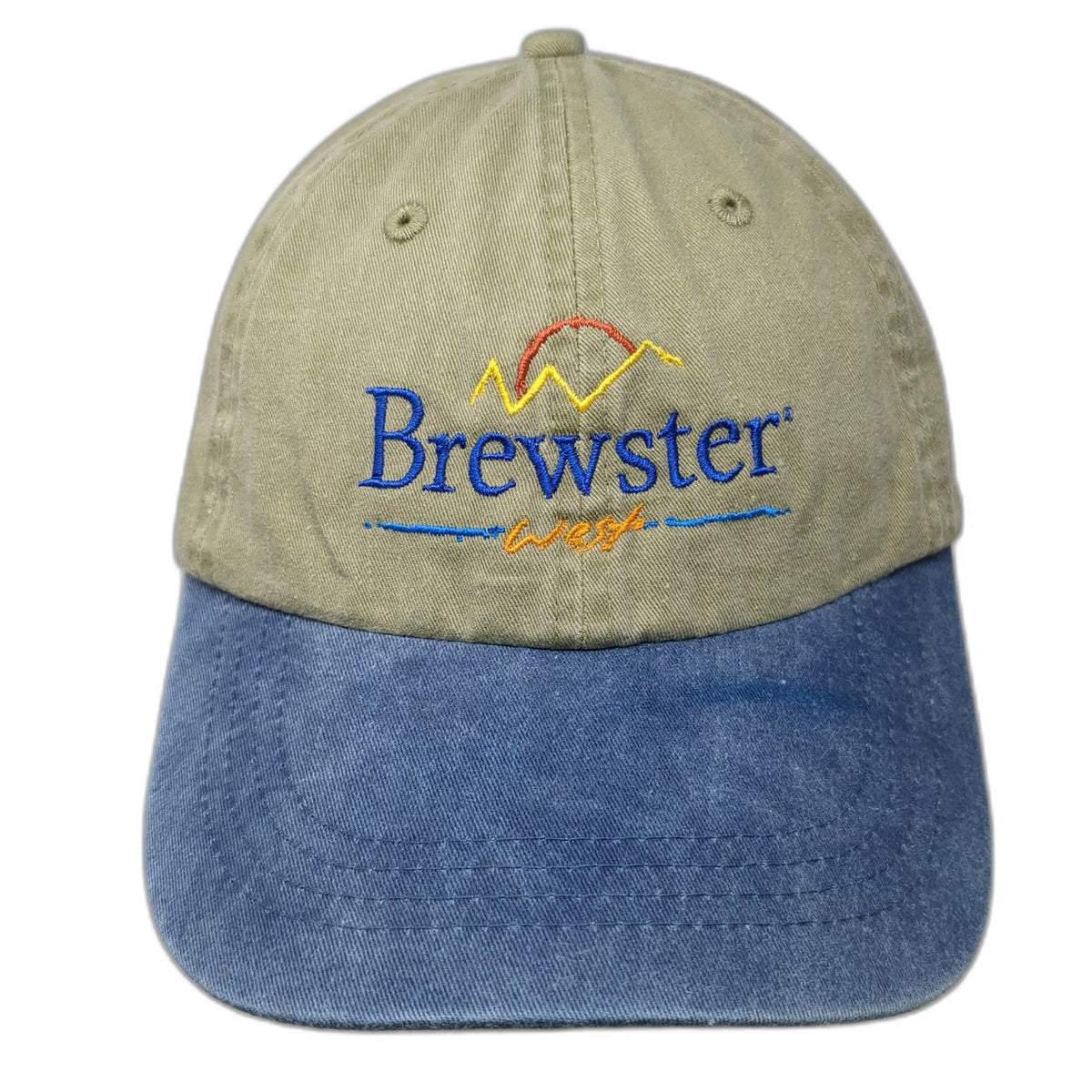 Port & Company Baseball Cap Green Blue One Size Brewster West Embroidered Hat