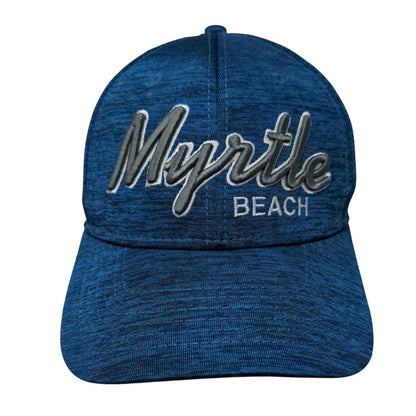 Myrtle Beach Fitted Hat Blue OSFA Embroidered E-Flex Essencial Caps