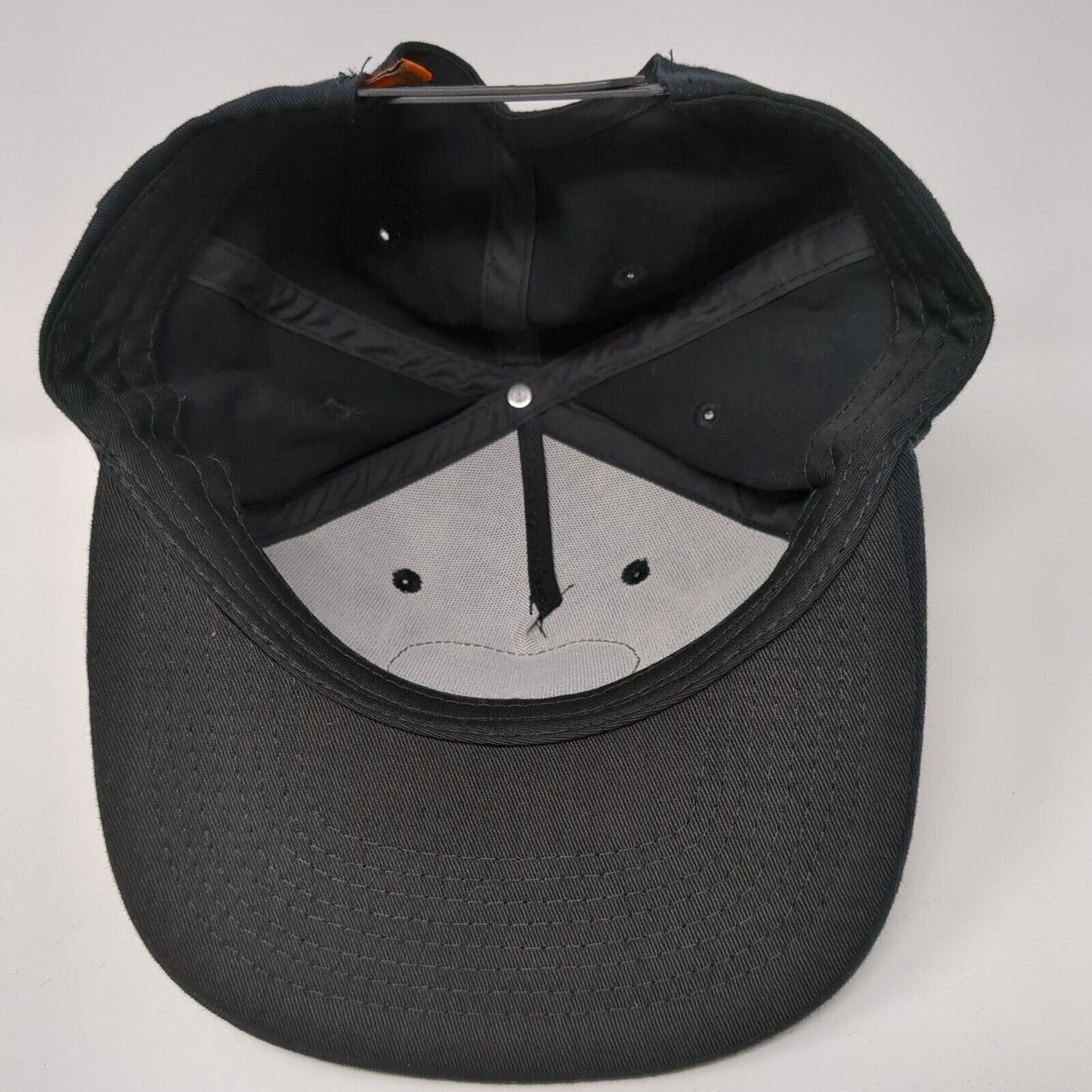 Jagermeister Snapback Hat Black One Size Adjustable Embroidered 6 Panel