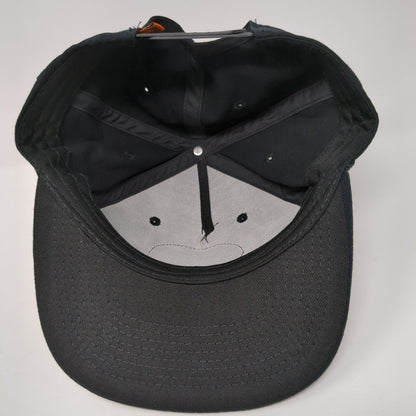 Jagermeister Snapback Hat Black One Size Adjustable Embroidered 6 Panel
