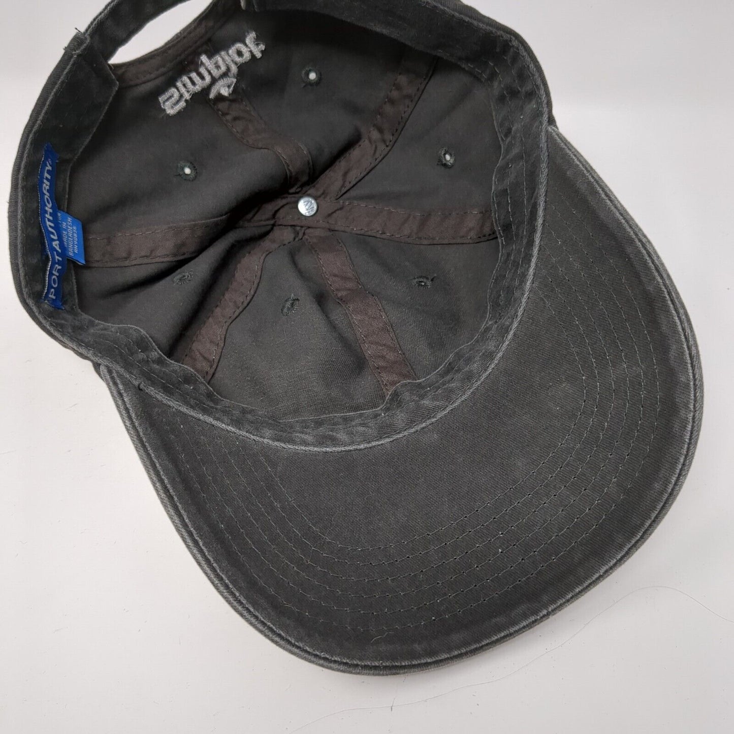 Simplot Slideback Hat Gray One Size Adjustable 6 Panel Port Authority