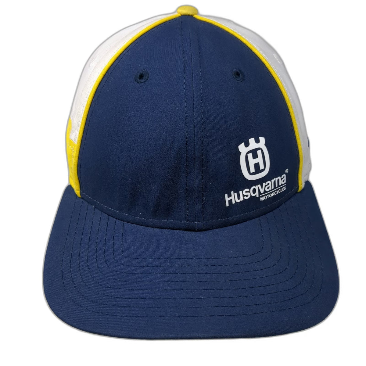 New Era Snapback Blue White Yellow Hat One Size Husqvarna Motorcycles 9FORTY