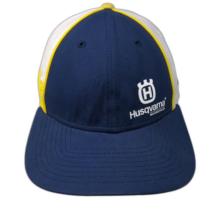 New Era Snapback Blue White Yellow Hat One Size Husqvarna Motorcycles 9FORTY