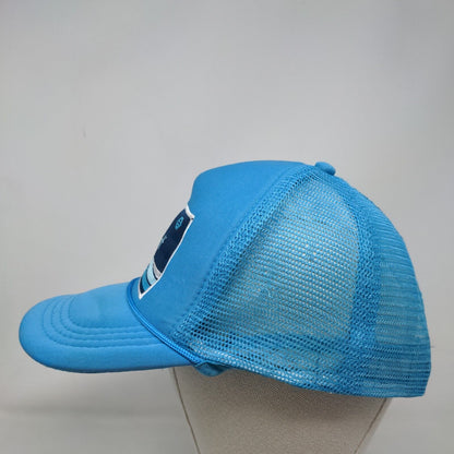 Bumble Bff Snapback Trucker Hat Blue One Size Adjustable Mesh Back Rope