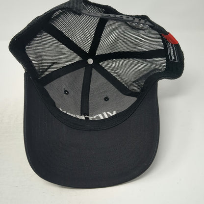 Richardson Trucker Hat Black One Size Victory Embroidered Mesh Back Snapback