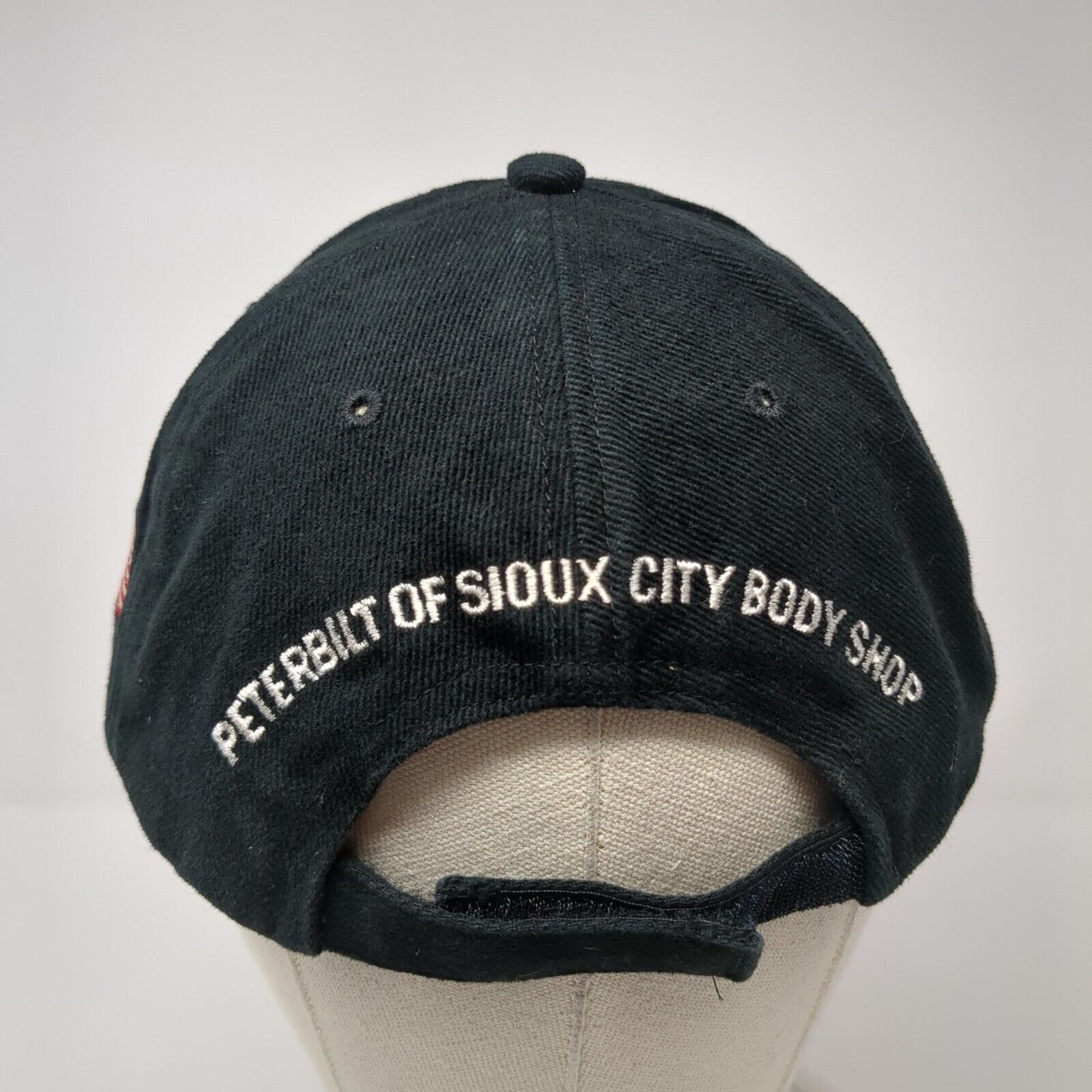 Peterbilt Of Sioux City Body Shop Strapback Hat Black OS Adjustable Embroidered