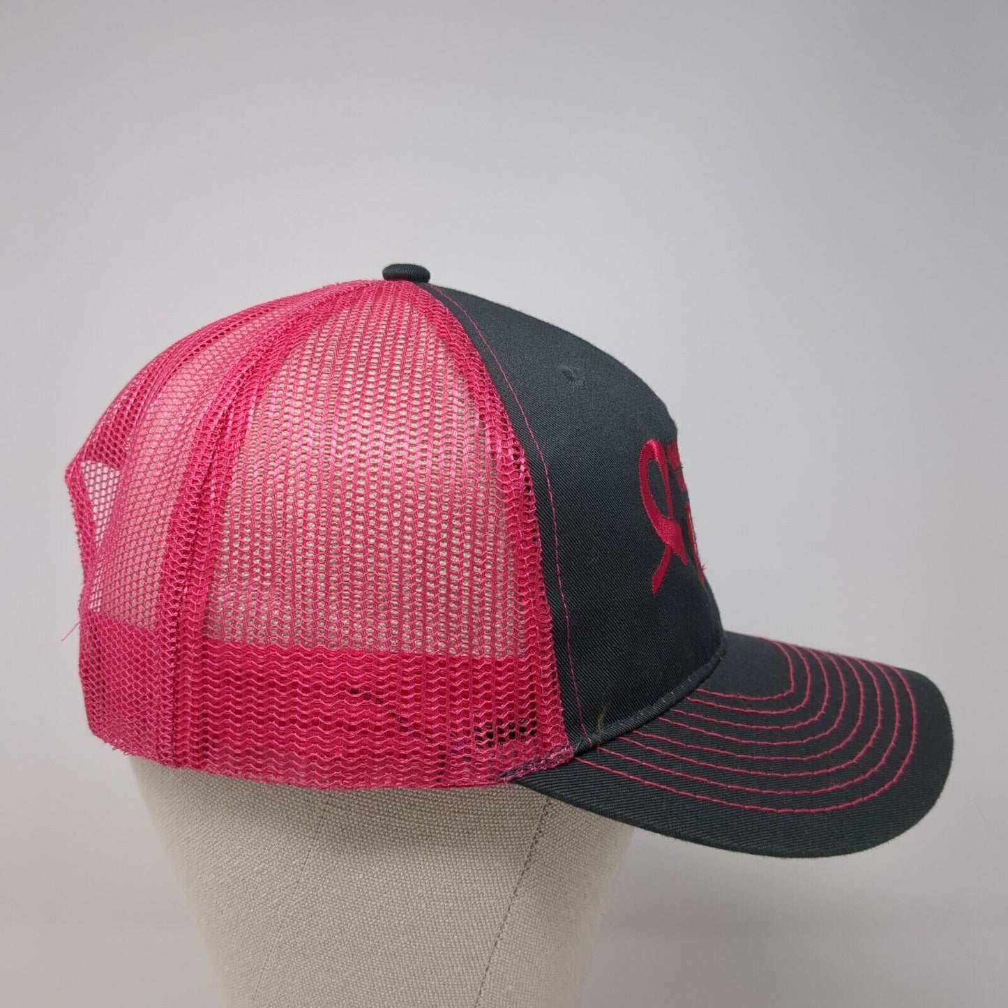 Making Strides Against Breast Cancer American Society Trucker Hat Multi OS Mesh