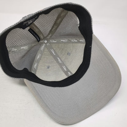 Titleist Baseball Cap Gray M Mesh Back Pro V1 FootJoy Stretch Fit New Era Hat
