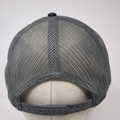 Chi Alpha Snapback Trucker Hat Black One Size Adjustable 6 Panel Mesh Back Otto