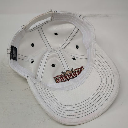 Jim Bryan Custom Caps White Baseball Cap One Size Farmers Elevator Strapback Hat