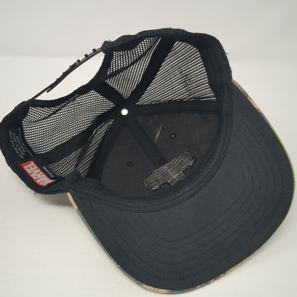Marvel The Punisher Trucker Hat Multicolor One Size Adjustable Camo Mesh Back