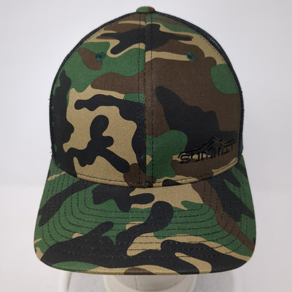 Summit Snapback Mesh Back Trucker Hat Multi Camo One Size Richardson