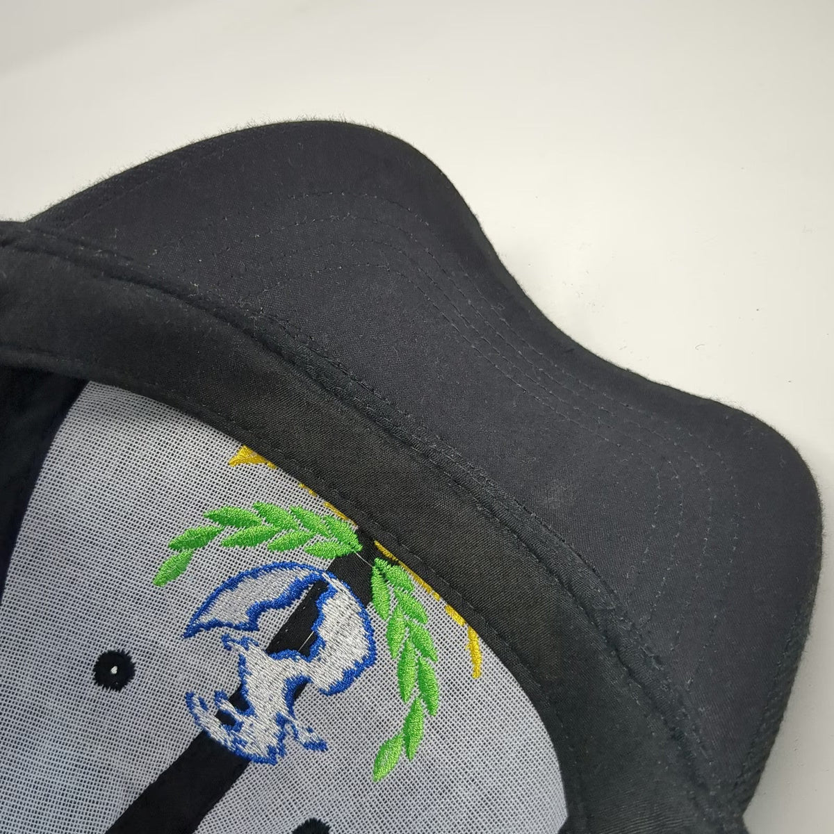 Remo Invictus Embroidered Globe Laurel Wreath Black Baseball Cap Hat One Size