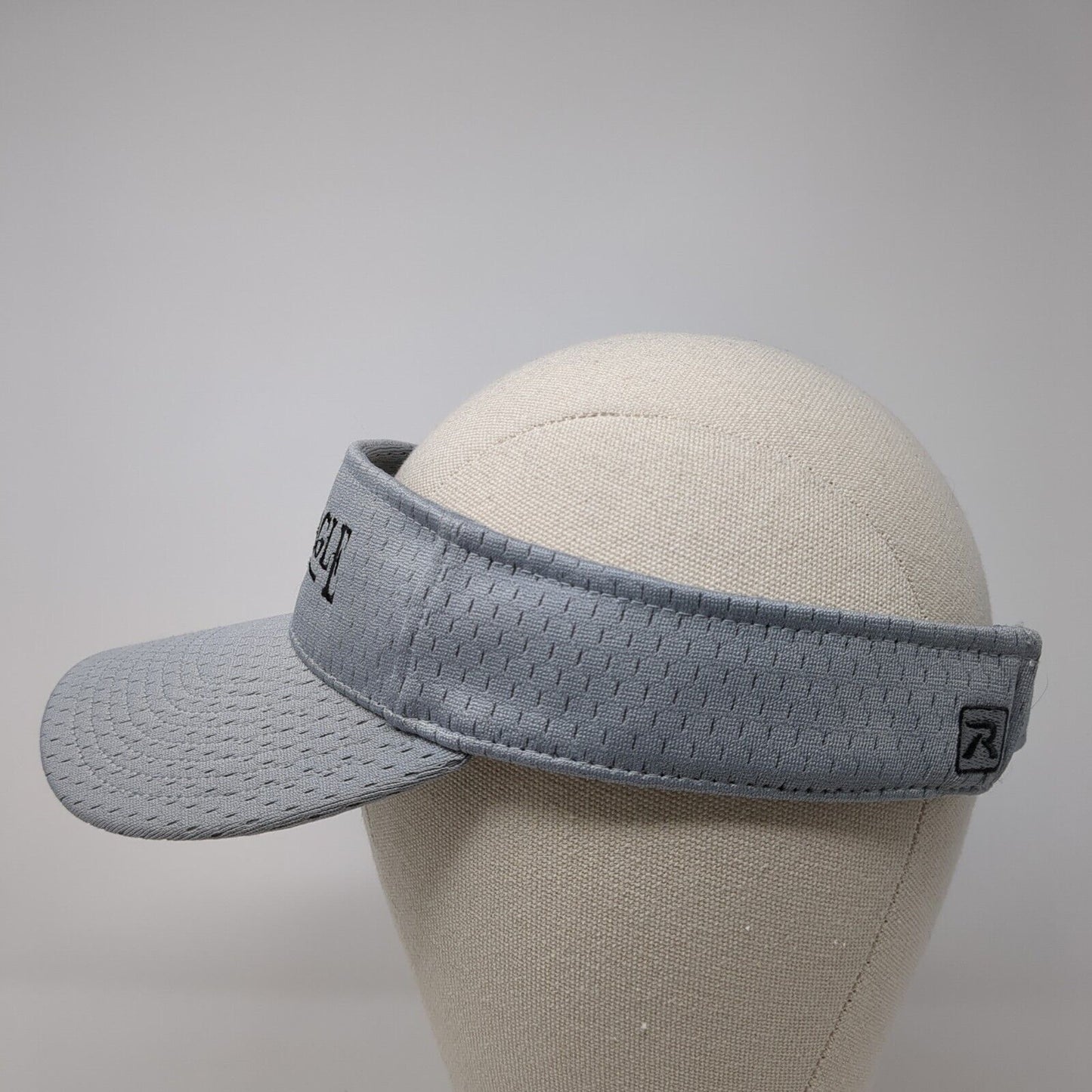 Black Eagle Strapback Sun Visor Hat Gray Small Adjustable Richardson