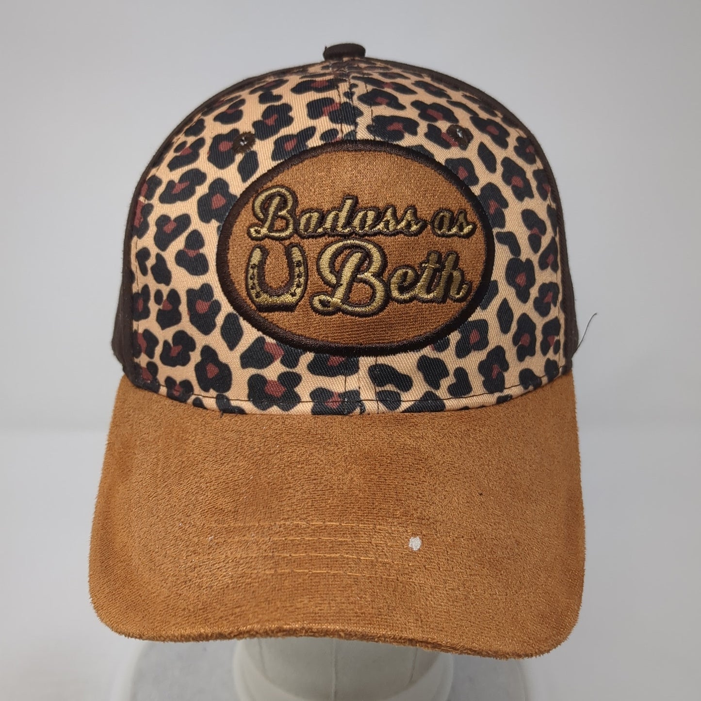 Badass As Beth Strapback Hat Multicolor One Size Animal Print Adjustable