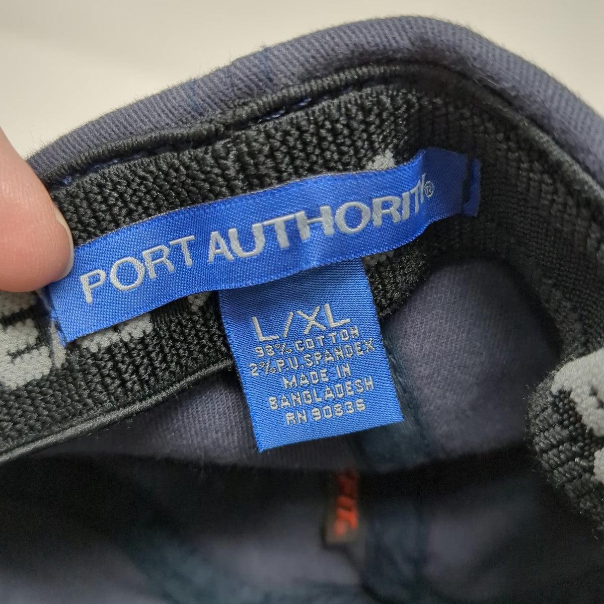 Port Authority Baseball Cap Blue XL Flexfit West Valley Construction Hat Work
