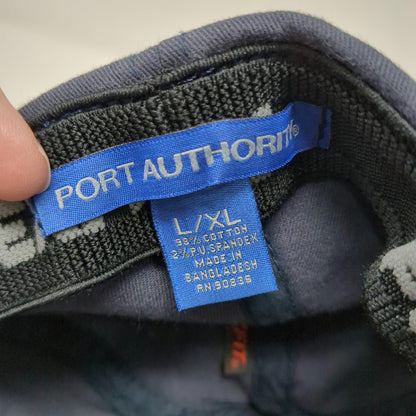 Port Authority Baseball Cap Blue XL Flexfit West Valley Construction Hat Work