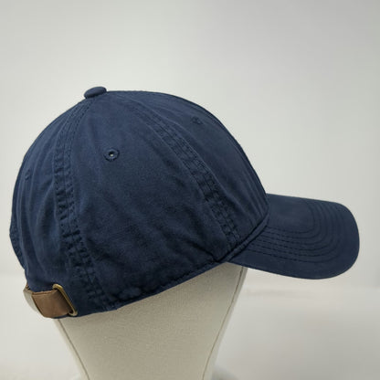 Goodfellow & Co Blue Baseball Cap One Size Leather Strapback Blank Cotton Hat