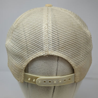 Designer Award Trucker Hat Beige One Size Herold's Nut Farm California Mesh Hat